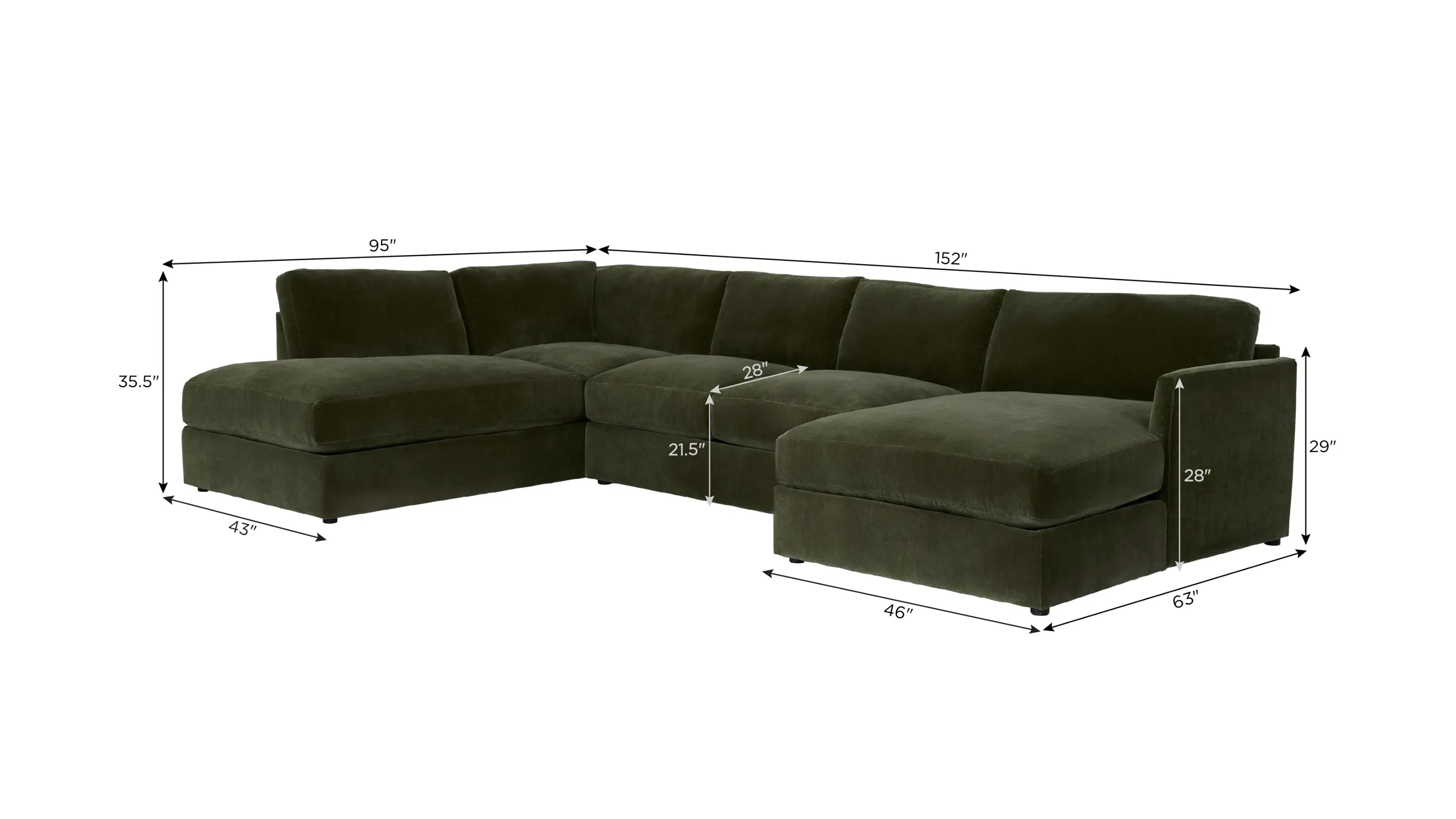 Everest 3-pc. Sectional | Raymour & Flanigan