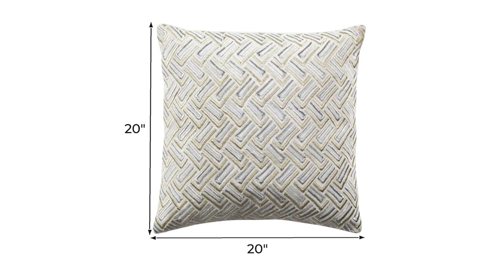 Embroidered Accent Pillow Dimensions