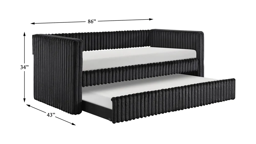 Woodwell Daybed w/ Trundle Dimensions
