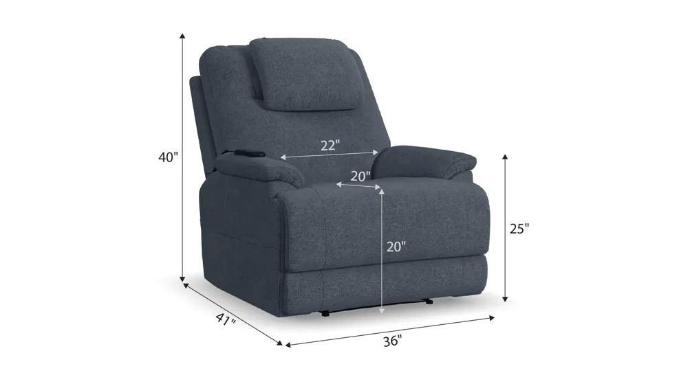 Zecliner Triple Power Lift Recliner Dimensions