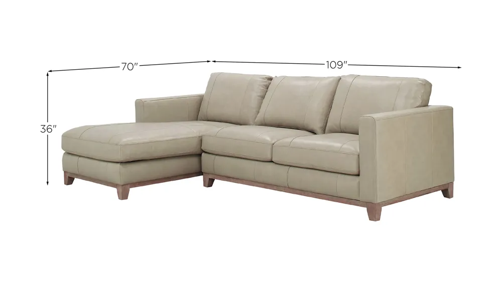 Ryland 2-pc. Sectional Dimensions