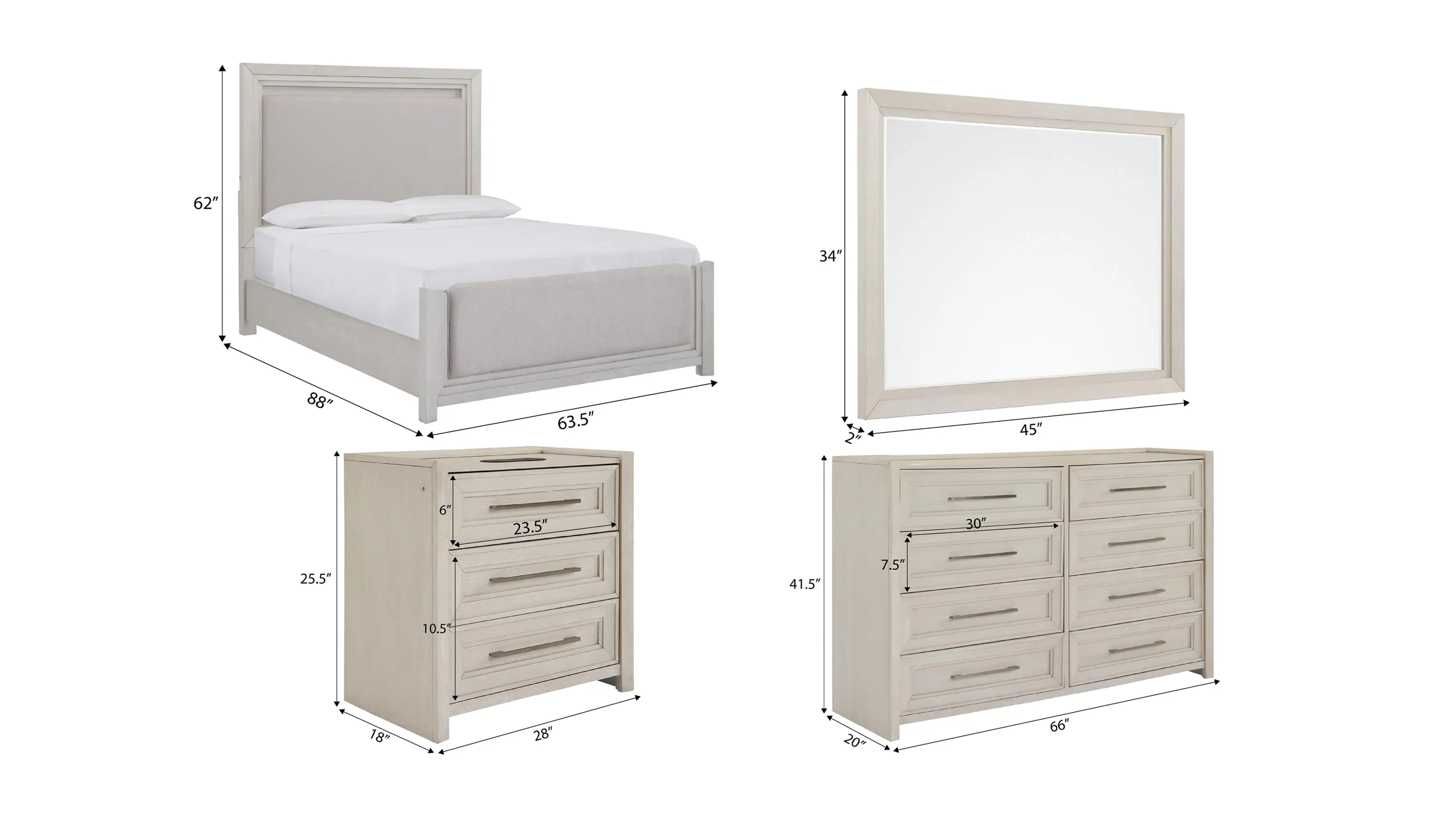Florence 4-pc. Panel Bedroom Set | Raymour & Flanigan