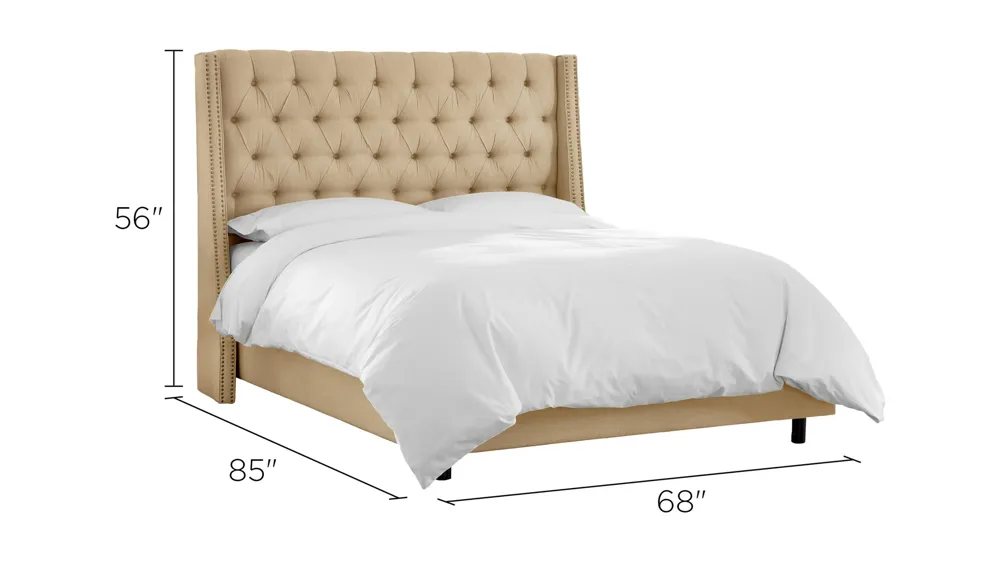 Sheridan Wingback Bed Dimensions