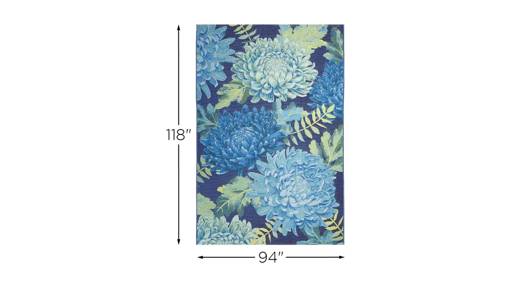 Marina Mum Indoor/Outdoor Rug Dimensions