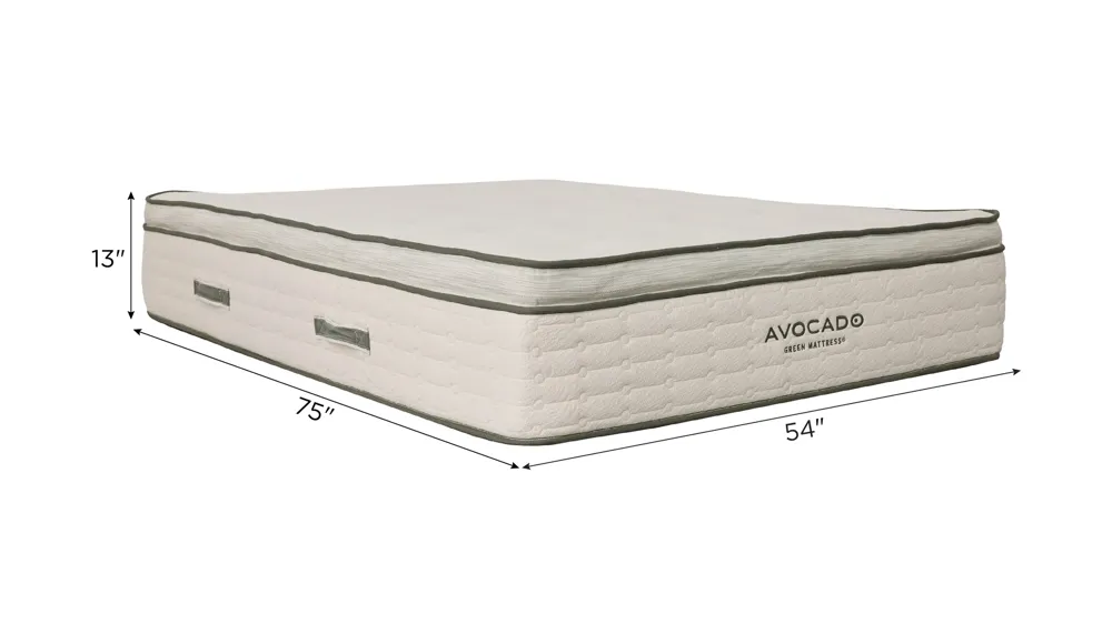 Avocado Green Mattress Pillow Top Plush Dimensions