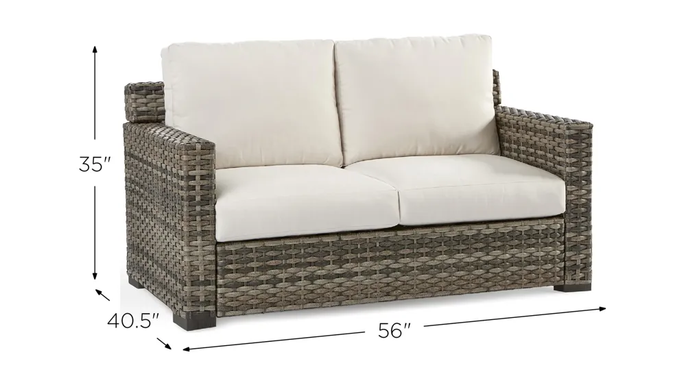 New Java Outdoor Loveseat Dimensions