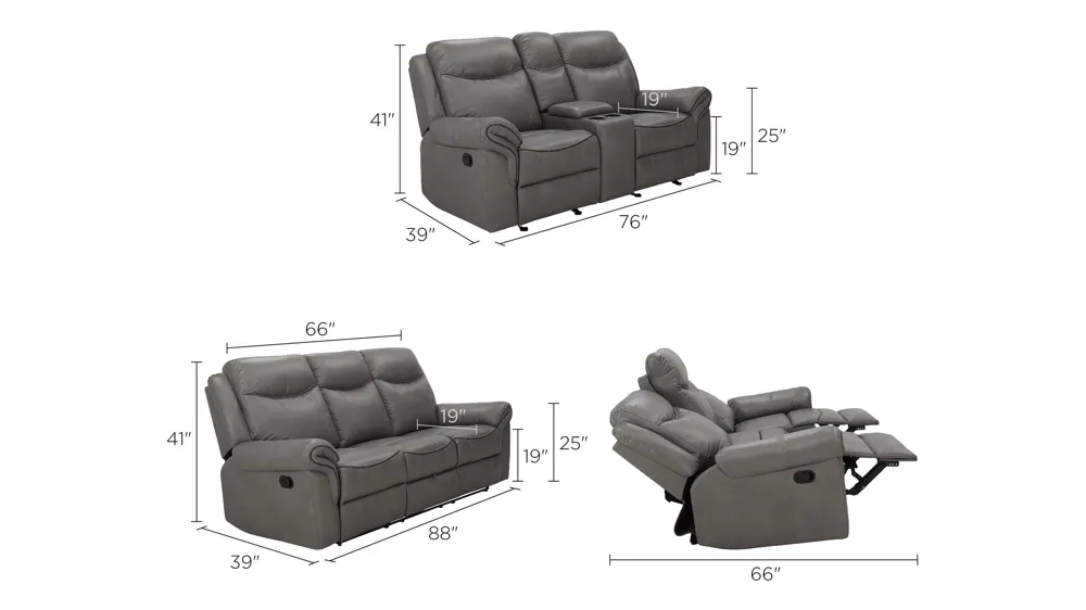 Ross 2-pc Reclining Sofa And Loveseat Set
