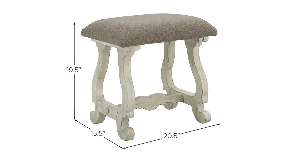 Kathleen Accent Stool Dimensions