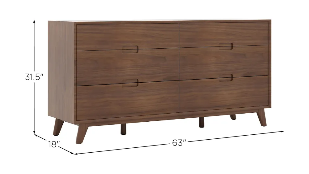 Selena Double Dresser Dimensions