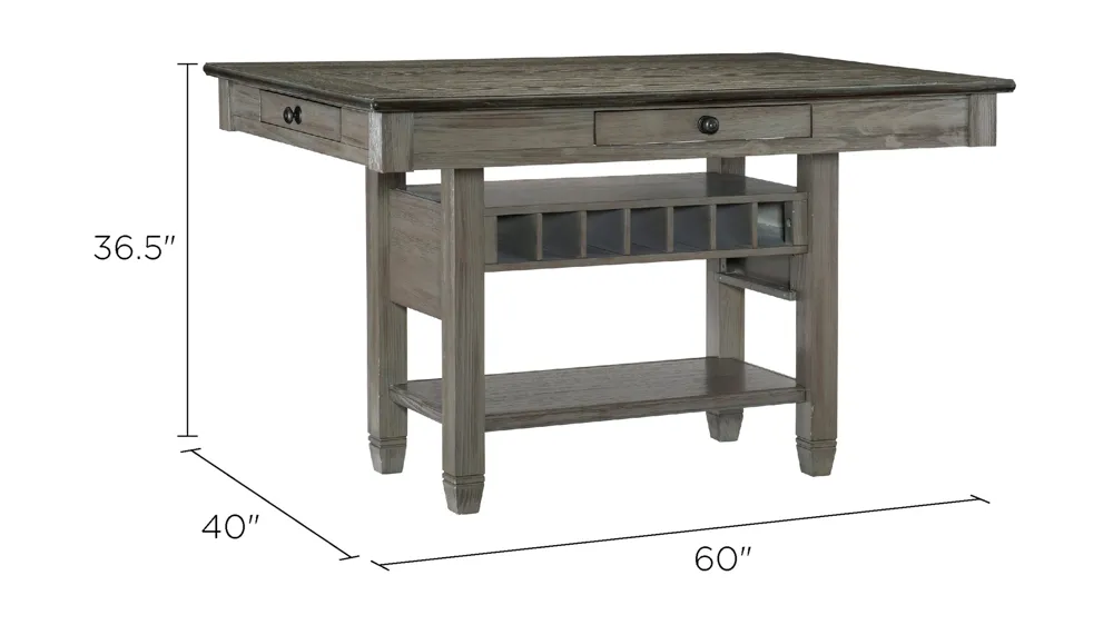 Lark Counter Height Dining Room Table Dimensions