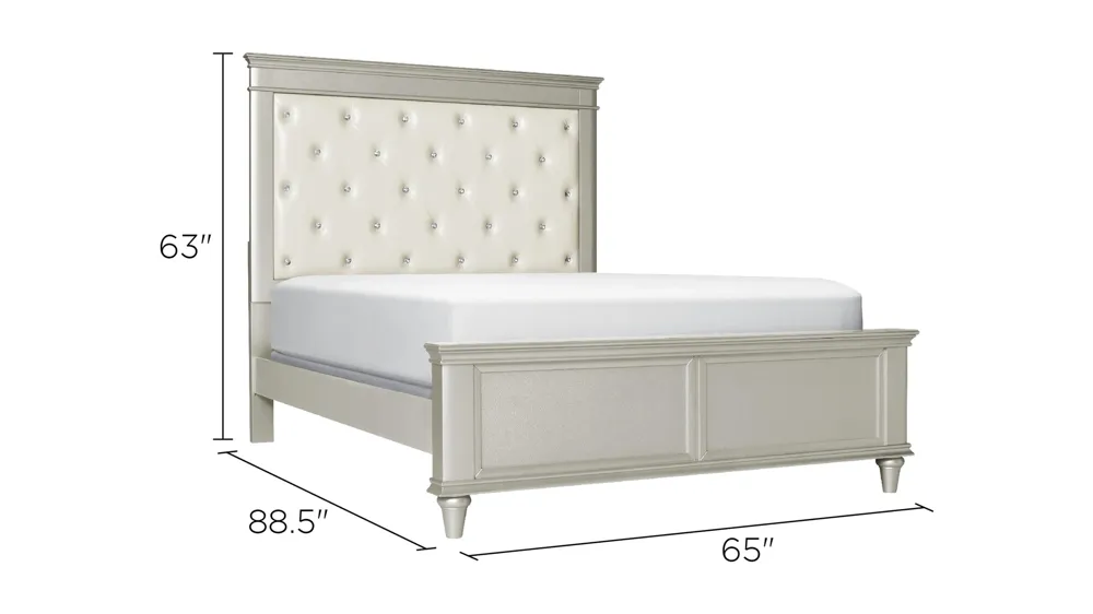 Tiffany Upholstered Bed Dimensions