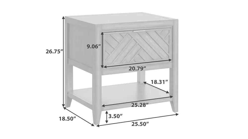 Lenox Nightstand Dimensions