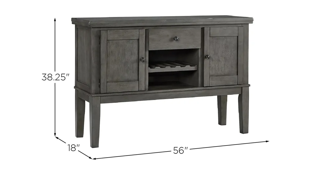 Halville Dining Server Dimensions