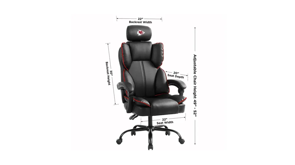 NFL Office Champ Chairs Dimensions