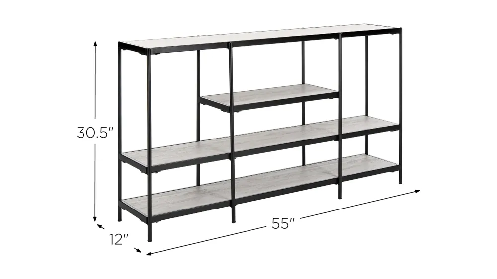 Rosalie 3 Tier Console Table Dimensions