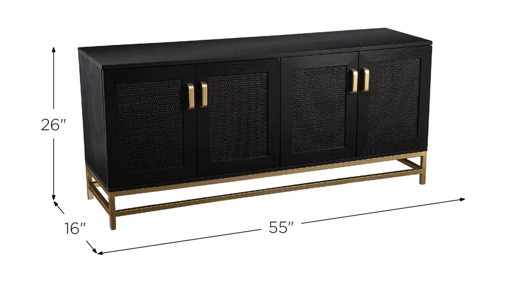 Addison Tv/Media Console Dimensions