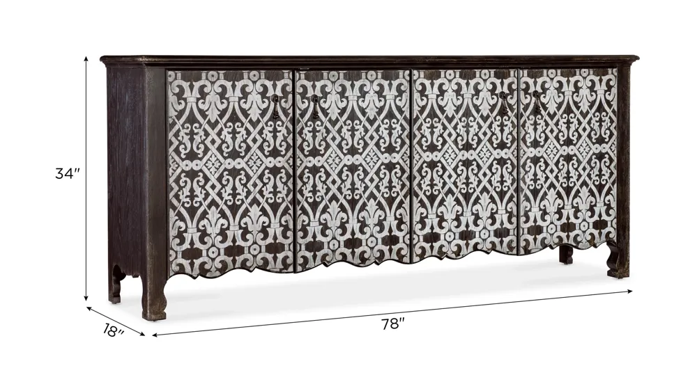 Americana Entertainment Credenza Dimensions