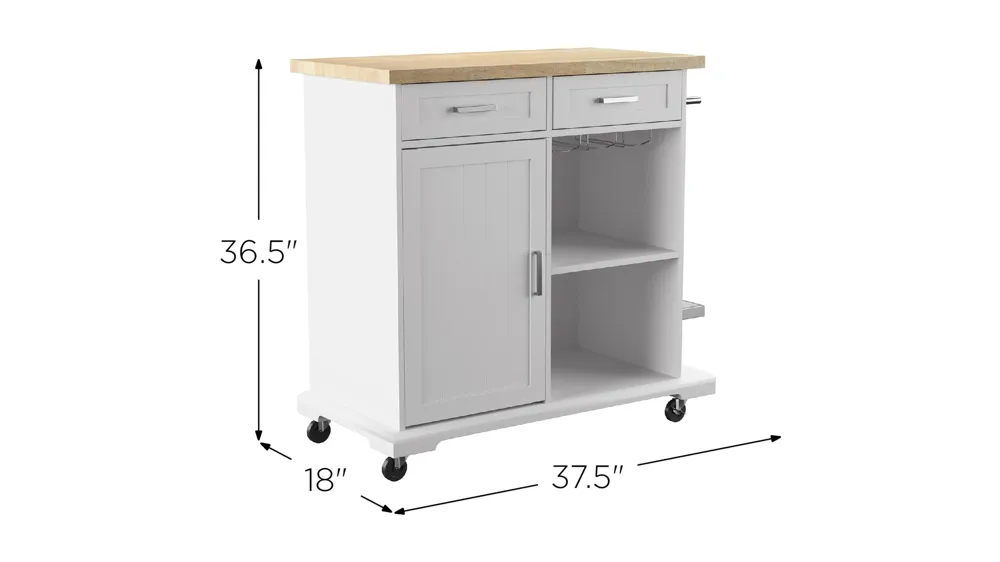 Brielle Kitchen Island Dimensions