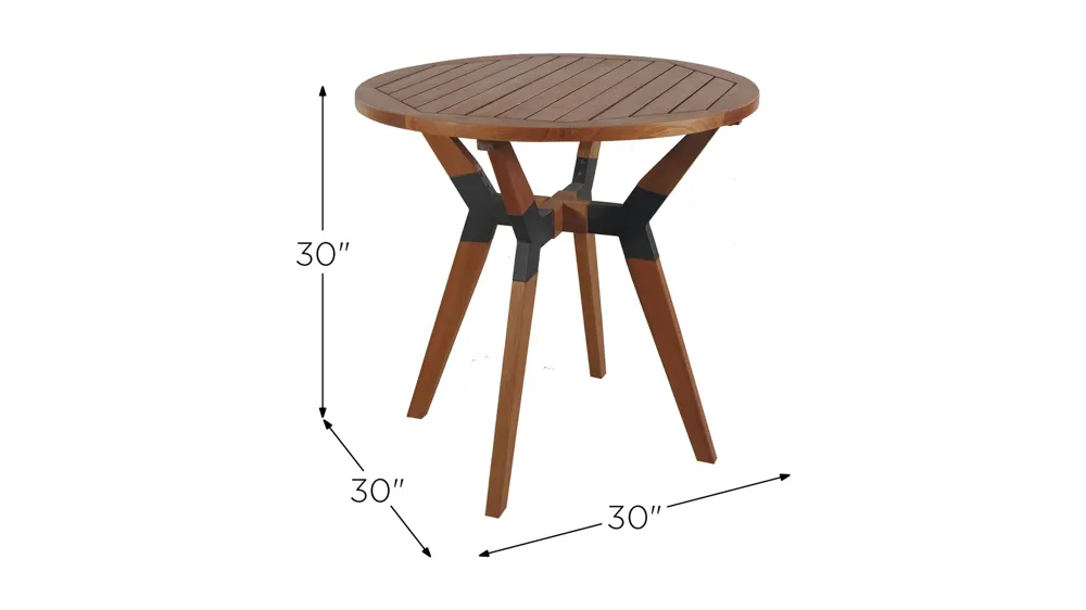 Buckner Outdoor Bistro Table Dimensions