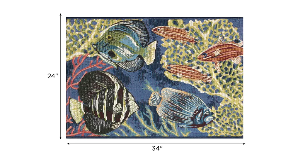 Esencia Fish Indoor/Outdoor Mat Dimensions