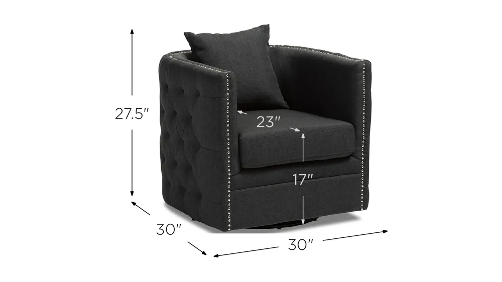 Micah Swivel Chair Dimensions
