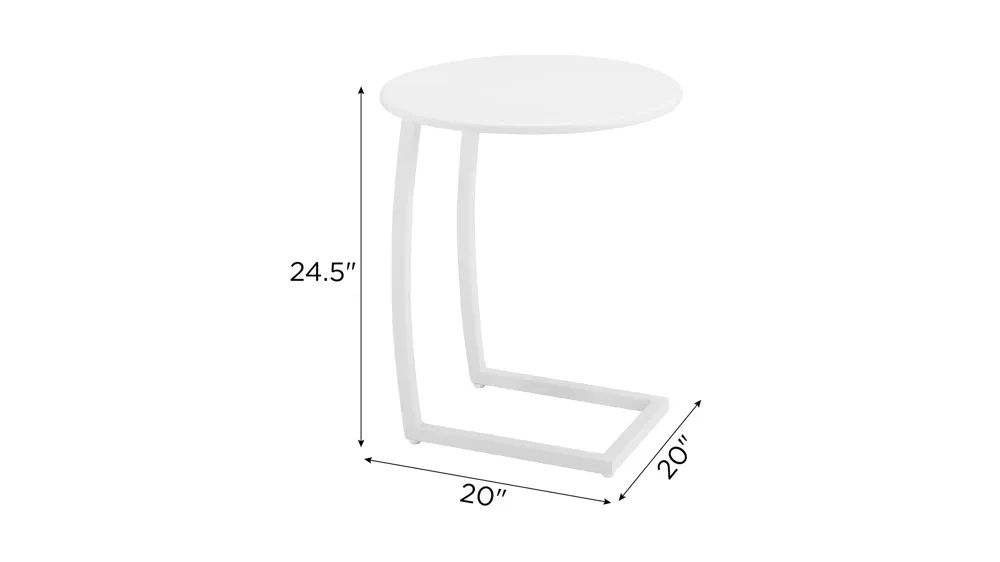 Noga Outdoor End Table Dimensions