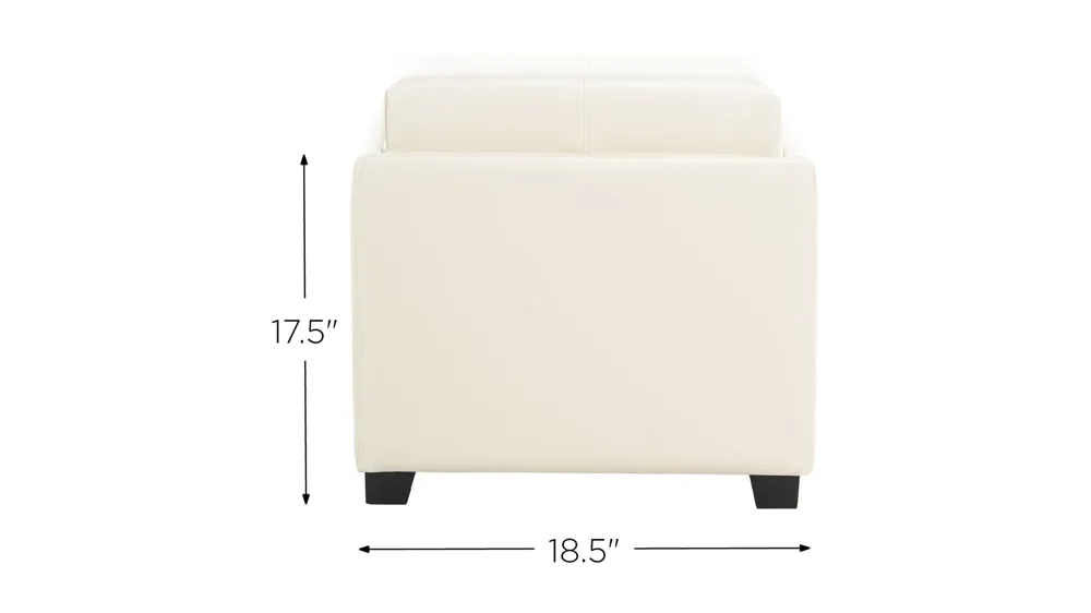 Palmer Single Tray Ottoman Dimensions