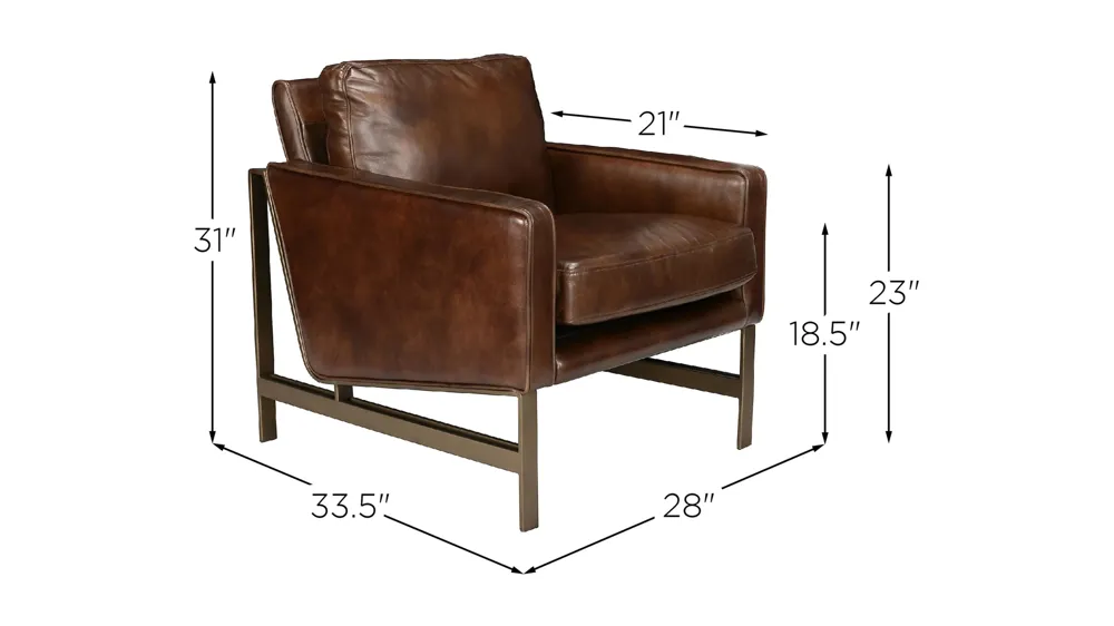 Chazzie Club Chair Dimensions