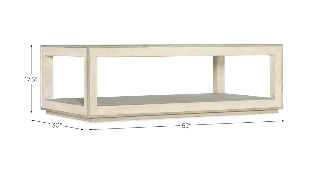 Cora Rectangle Cocktail Table Dimensions