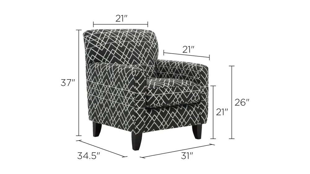 Daine Accent Chair Dimensions