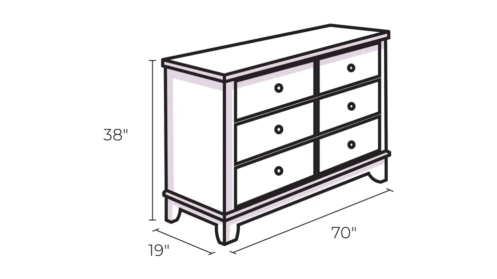 Zoey Dresser Dimensions