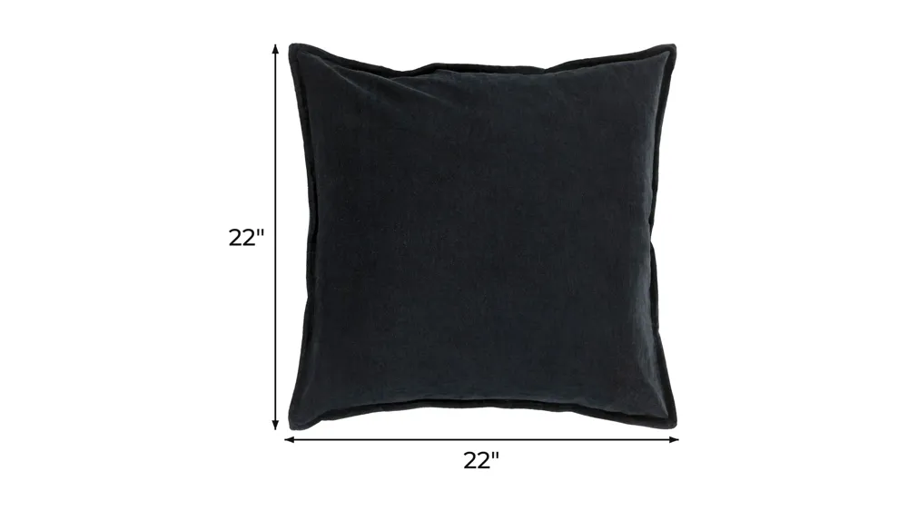 Cotton Velvet 22" Throw Pillow Dimensions