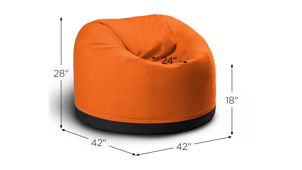 Helena Large Round Outdoor Bean Bag Club Chair Dimensions