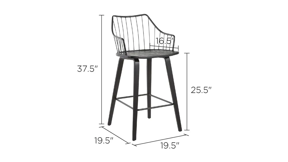Winston Counter Stool Dimensions