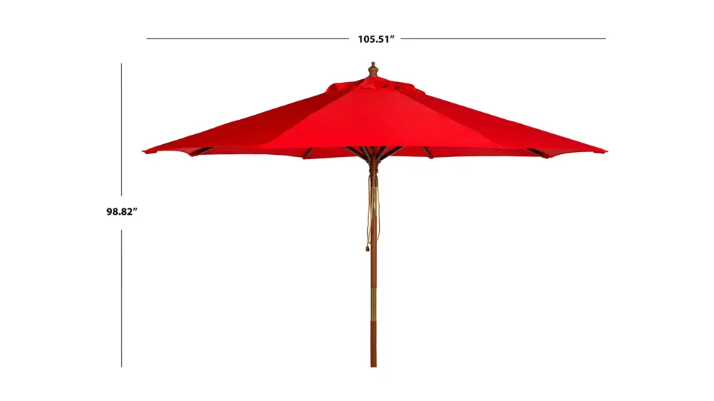 Cassidy Wooden Outdoor Umbrella Dimensions