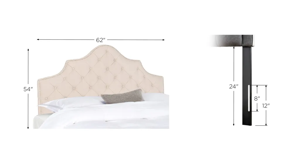 Arebelle Upholstered Headboard Dimensions