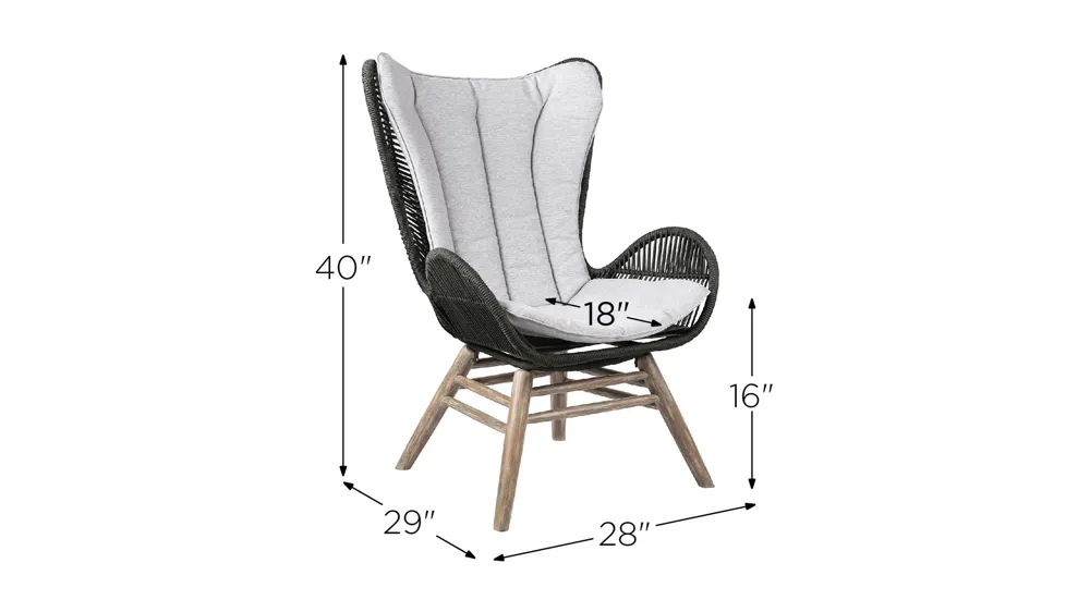 King Indoor Outdoor Lounge Chair Dimensions