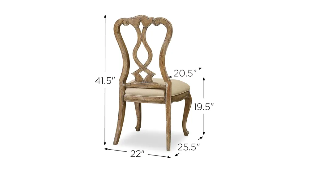 Chatelet Splatback Side Chair - Set of 2 Dimensions
