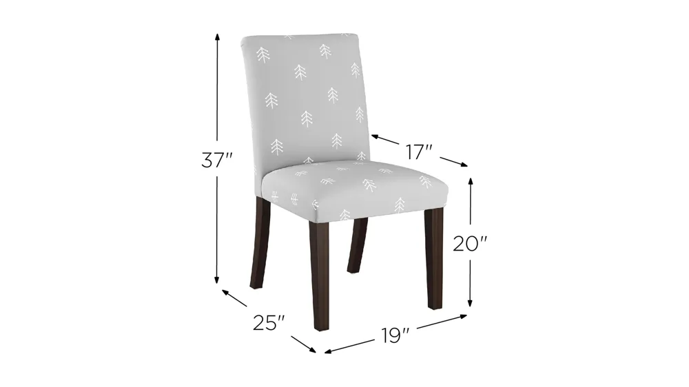 Merry Upholstered Dining Chair Dimensions