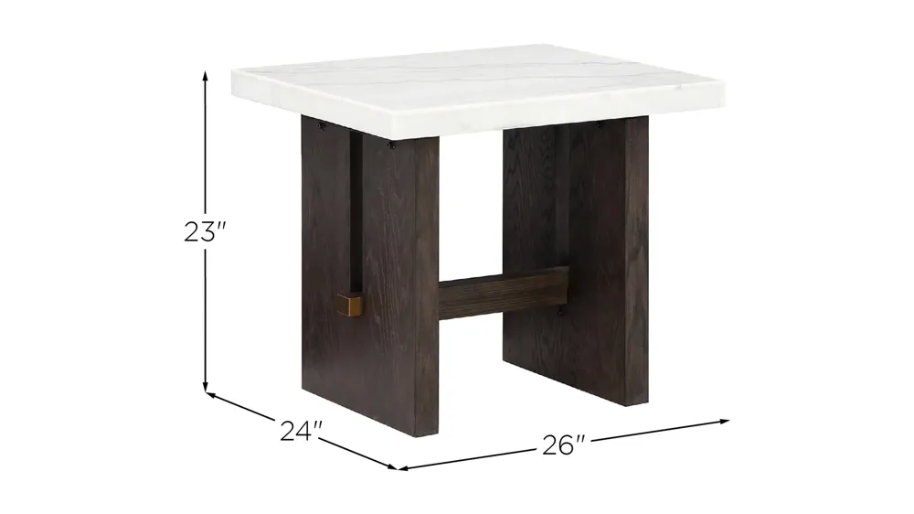 Burkhaus End Table Dimensions