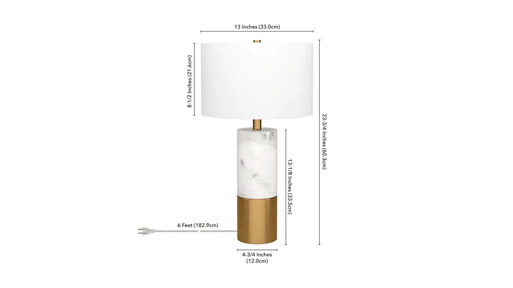 Liana Table Lamp Dimensions