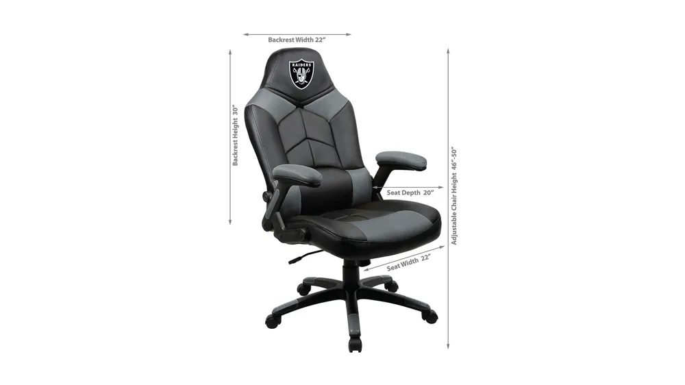 NFL Faux Leather Oversized Gaming Chair Dimensions