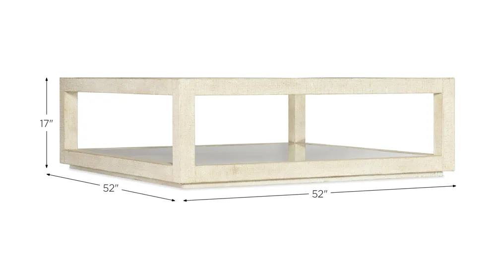 Cora Square Cocktail Table Dimensions