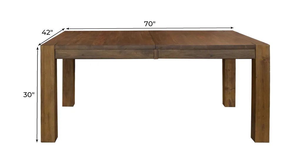Anacortes Dining Table w/ Leaf Dimensions