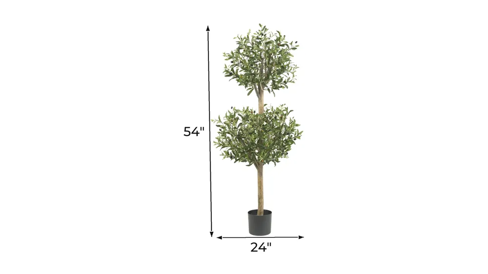 Olive Double Topiary Artificial Tree Dimensions
