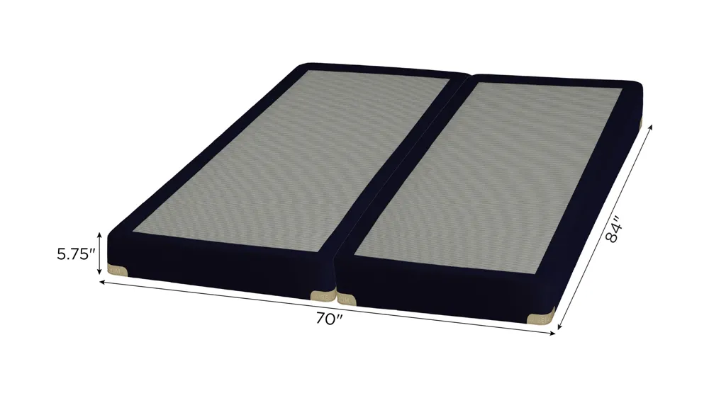 Aireloom Pure Luxury 5" Split Cal King Set Dimensions