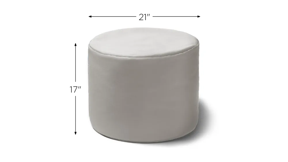 Jana Outdoor Ottoman Dimensions