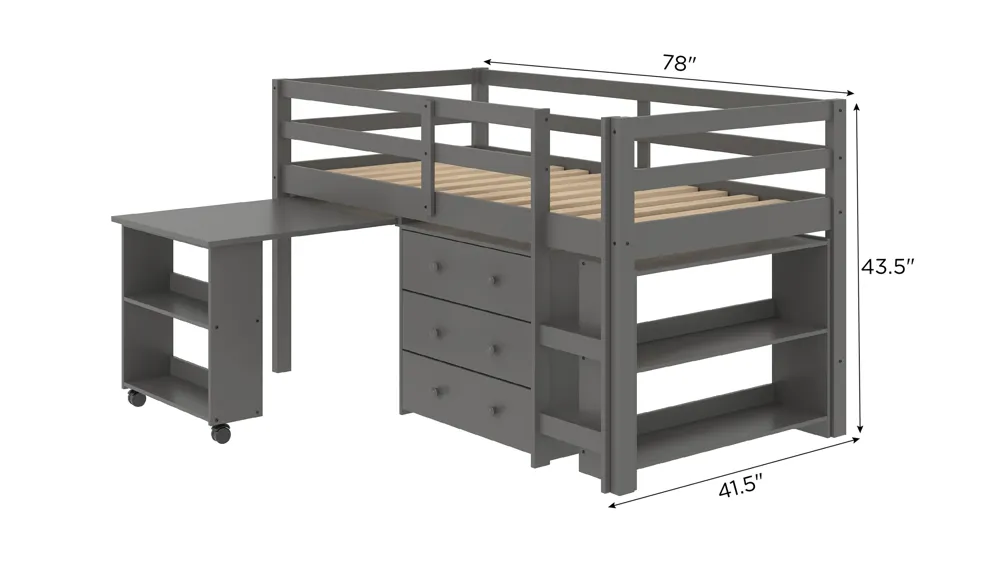Donco Low Loft Bed Dimensions