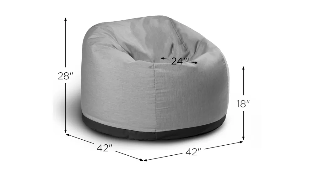 Helena Large Round Outdoor Bean Bag Club Chair Dimensions