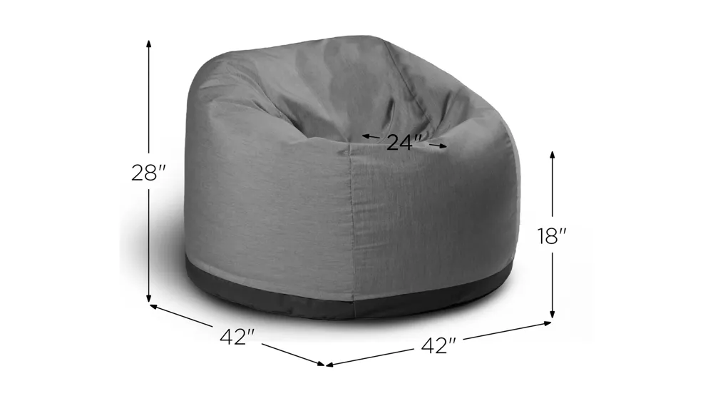 Helena Large Round Outdoor Bean Bag Club Chair Dimensions